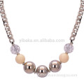 2015 Fashion Neon Gray Diamante Choker Statement Bib Necklace Collar For Women(NE80335)